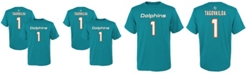 Outerstuff Youth Tua Tagovailoa Aqua Miami Dolphins Mainliner Player Name and Number T-shirt
